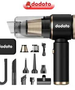 Máy hút bụi cầm tay không dây mini dodoto Lux Air V3 - Lực hút 25000Pa siêu mạnh, bảo hành 24 tháng