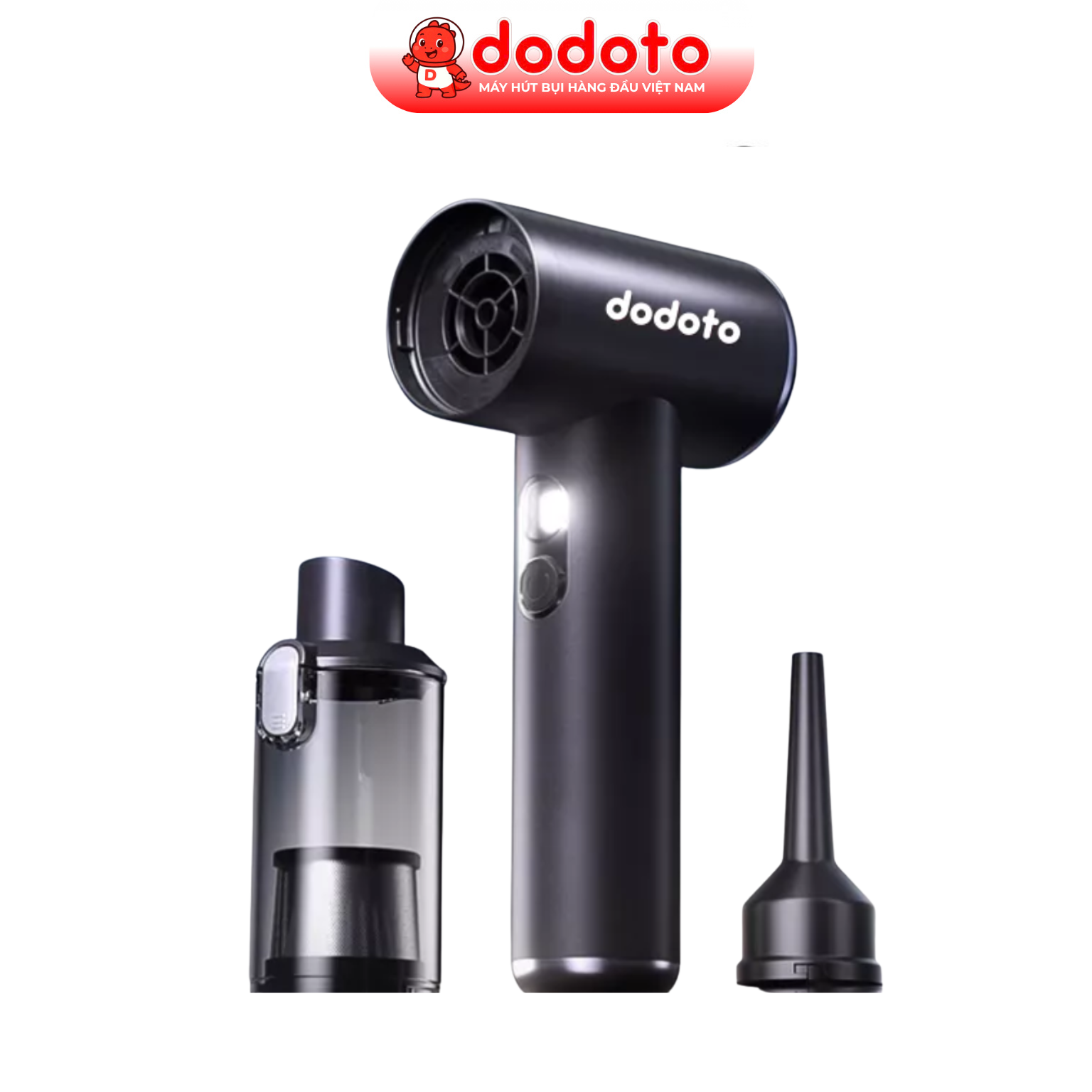 Máy hút bụi cầm tay dodoto Lux Air XS, lực hút 35000Pa, động cơ không chổi than, Bảo hành 24 tháng
